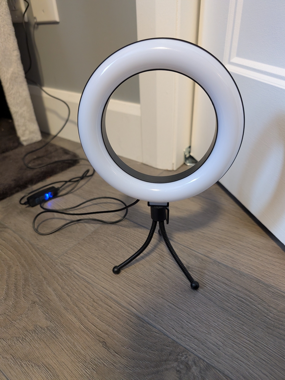 Portable White LED Ring Light with Tripod - Unbranded